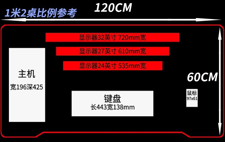 长120厘米网吧电脑桌